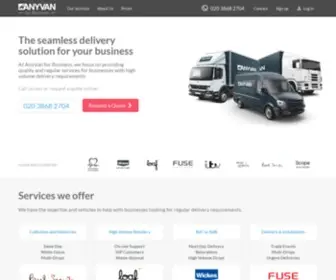 Anyvanforbusiness.com(AnyVan for Business) Screenshot