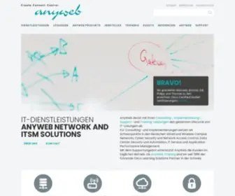 Anyweb.ch(Anyweb Network and ITSM Solutions) Screenshot