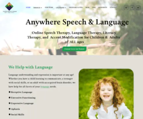 Anywherespeechandlanguage.com(Anywhere Speech & Language) Screenshot