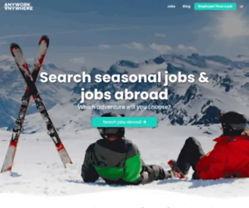 Anyworkanywhere.com(Jobs abroad) Screenshot