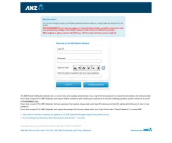 ANZ-Originator.com.au(The page must be viewed over a secure channel) Screenshot