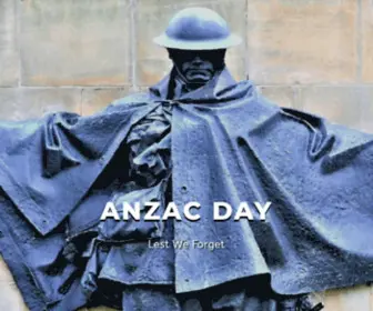 Anzac-Day.net(Anzac Day) Screenshot