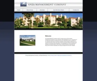 Anzamanagement.com(Anza Management Company) Screenshot