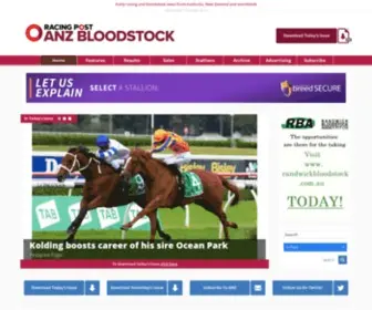 Anzbloodstocknews.com(ANZ Bloodstock News) Screenshot