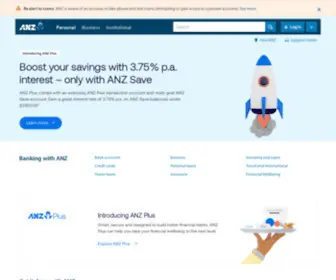ANZ.com(Bank accounts) Screenshot