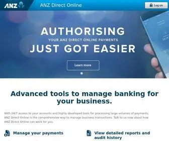 Anzdirect.co.nz(ANZ Direct Online) Screenshot