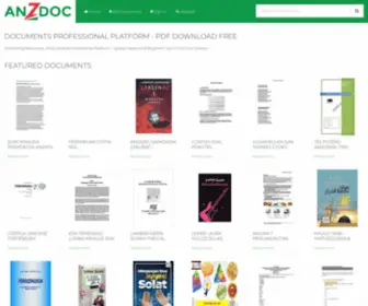 Anzdoc.com(Documents Professional Platform) Screenshot