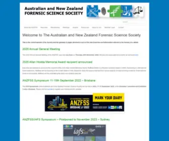 ANZFSS.org(The Australian and New Zealand Forensic Science Society) Screenshot