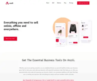 Anzili.com(Start an online business) Screenshot