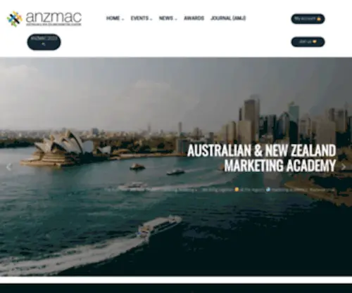Anzmac.org(Australia and New Zealand Marketing Academy) Screenshot