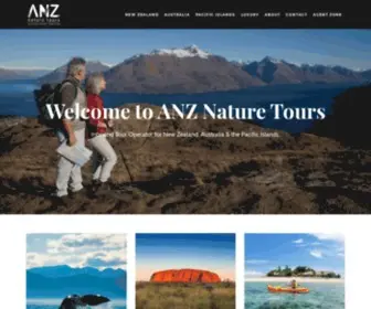 Anznaturetours.com(Book a Guided Tour of New Zealand with ANZ Nature Tours) Screenshot