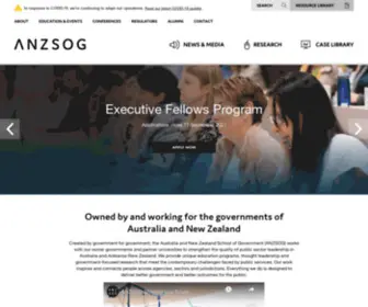 Anzsog.edu.au(Home) Screenshot