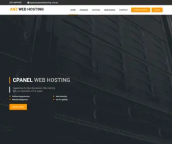 Anzwebhosting.com.au(ANZ Web Hosting) Screenshot