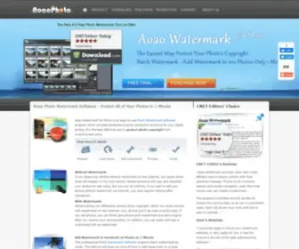 Aoaophoto.com(Simple & Efficient Photo Watermark Software) Screenshot