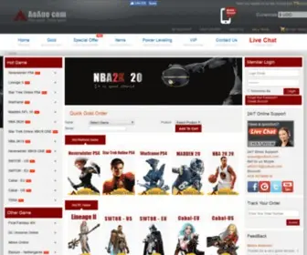 Aoaue.com(The Best & Legit Games Gold Buying Store) Screenshot