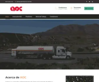 Aoc.com.mx(Distribuidores de Gases Industriales) Screenshot