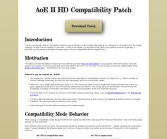 Aoccs.net(Age of Empires II HD Compatibility Patch) Screenshot