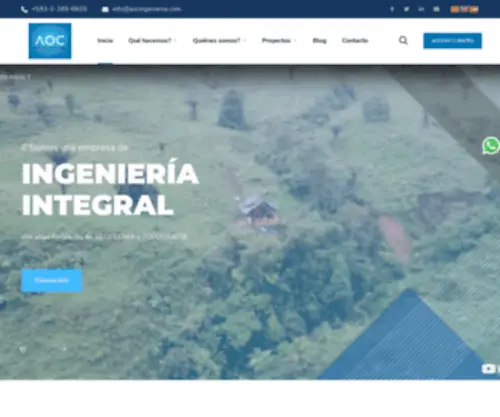 Aocingenieria.com(AOC Ingeniería) Screenshot
