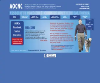 Aocnc.org(The Associated Obedience Clubs of Northern California) Screenshot