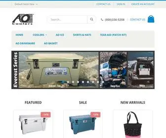 Aocoolers.com(Soft sided Coolers) Screenshot