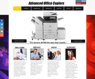 Aocopier.com(Advanced Office Copiers) Screenshot