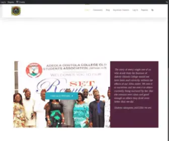 Aocosa.org.ng(Adeola Odutola College Old Student Association Platform) Screenshot