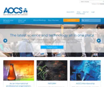 Aocs.org(Aocs) Screenshot