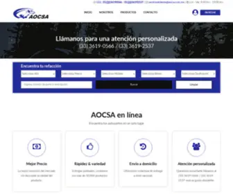 Aocsa.com.mx(Encuentra autopartes para tu vehiculo en un solo lugar) Screenshot