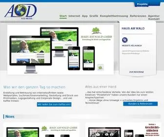 Aod.de(AOD Media Werbeagentur in der Lausitz und im Spreewald) Screenshot