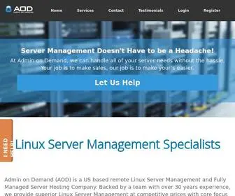 Aod.net(Linux Server Management and Support Services) Screenshot
