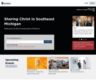 Aod.org(Archdiocese of Detroit Home) Screenshot