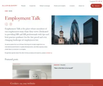 Aoemploymenttalk.com(Employment Law Blog) Screenshot