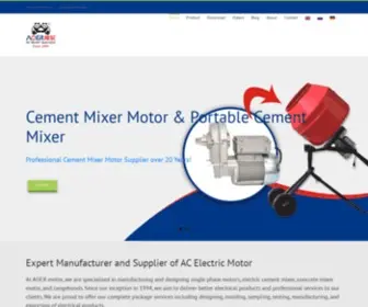 Aoermotor.com(AC Motor Manufacturer) Screenshot