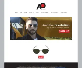 Aoeyewear.com(American Optical has been handcrafting quality eyewear since 1833 and) Screenshot
