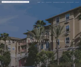 Aofpacific.com(Pacific Affordable Housing Corp) Screenshot