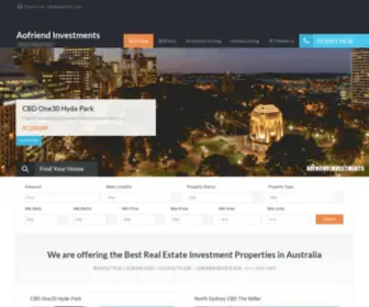 Aofriend.com(澳友投资) Screenshot
