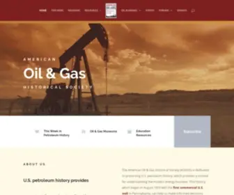 Aoghs.org(The American Oil & Gas Historical Society (AOGHS)) Screenshot
