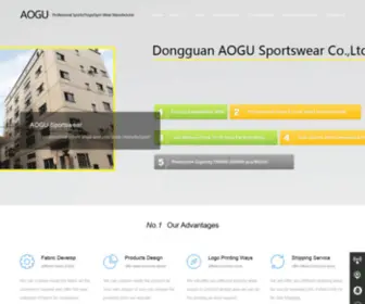 Aogusportswear.com(Aogu activewear) Screenshot