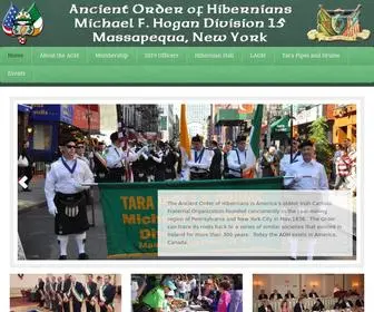 Aohdiv15.com(Official Home of the Massapequa Irish) Screenshot