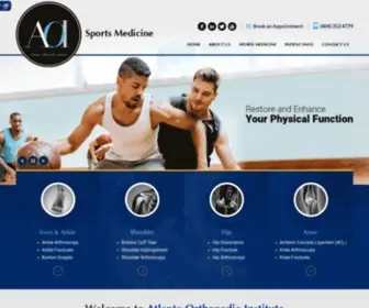 Aoisportsmedicine.com(Atlanta Orthopaedic Institute (AOI) Sports Medicine Atlanta) Screenshot