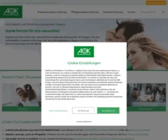 Aok-Bayern-Zusatzversicherung.de(AOK Bayern Zusatzversicherungen) Screenshot