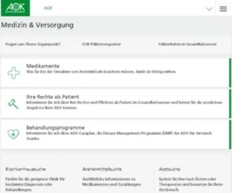 Aok-Gesundheitsnavi.de(Medizin & Versorgung) Screenshot