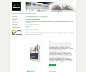 Aok-Verlag.info(Fachinformationen im AOK) Screenshot