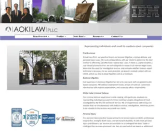 Aokilaw.com(Aoki Law PLLC) Screenshot