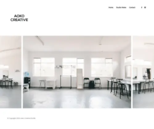 Aokocreative.com(Rental Photography Studio) Screenshot