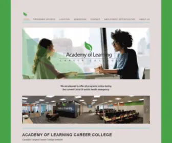 Aolccalberta.com(Academy of Learning) Screenshot