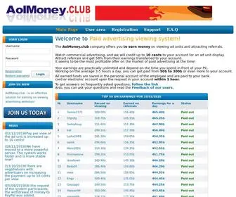 Aolmoney.club(Viewing payed advertising sites) Screenshot