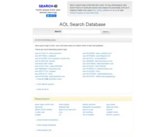 Aolscandal.com(Aol database) Screenshot
