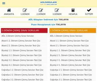 Aolsorulari.com(Açık) Screenshot