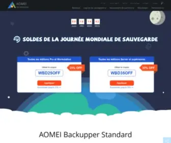 Aomei.fr(Produits d'AOMEI) Screenshot